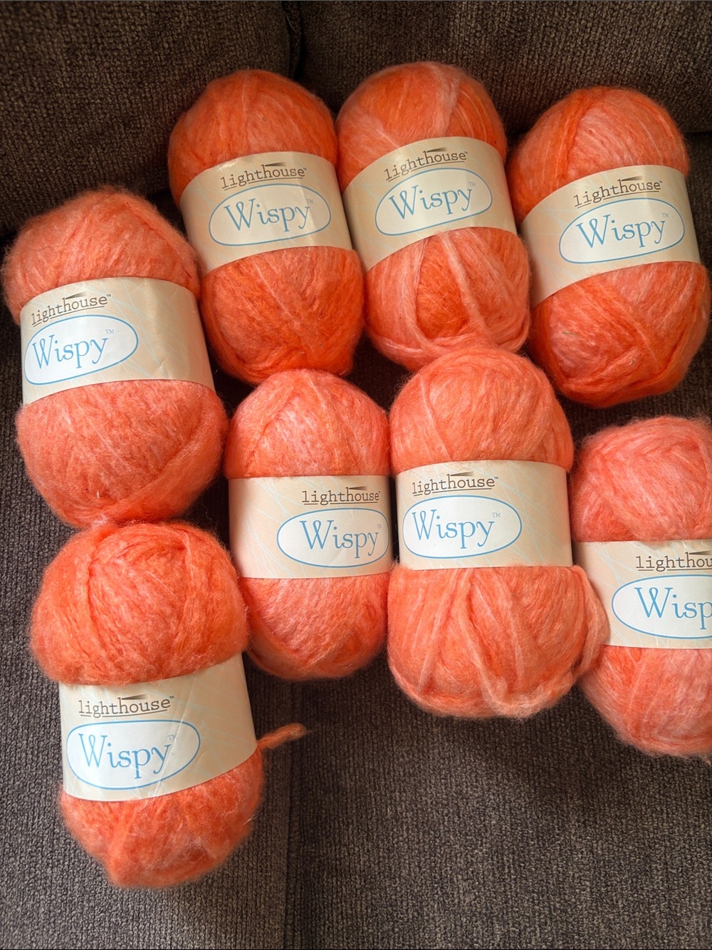 Wispy Yarn — Coral Orange